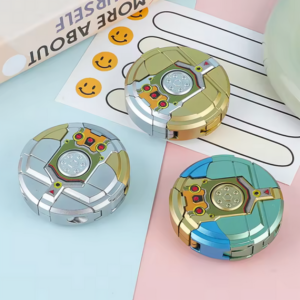 robot transforming fidget spinner – relaxation & anxiety relief toy