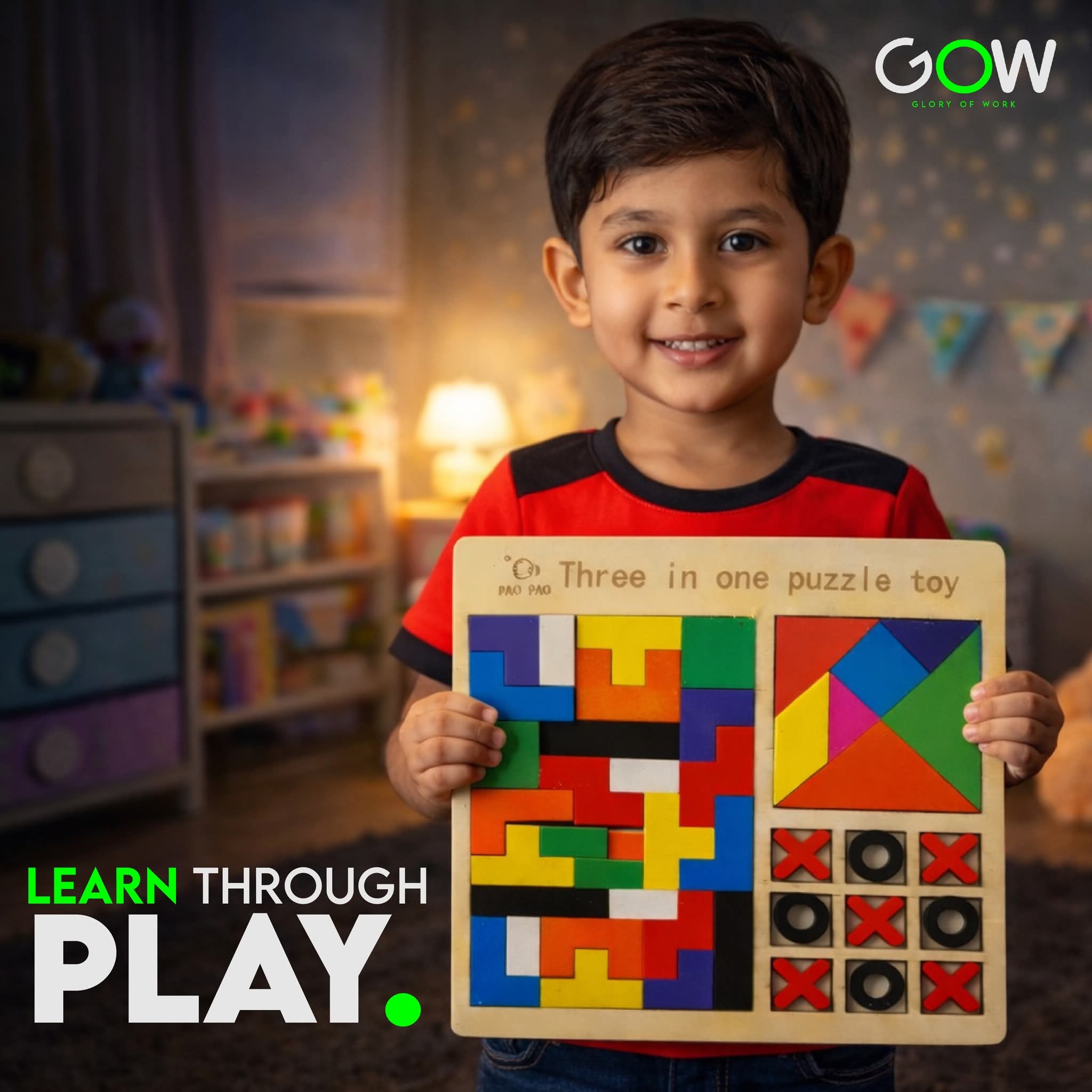 Wooden Puzzle 3 in 1 - Image 4